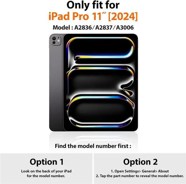 Alt view image 6 of 7 - BONAEVER for iPad Pro 11 Inch Case 2024 M4 2024 5th Generation A2836/A2837/A3006 Protective Cover with Built-in Screen Protector, 360° Rotating Stand, Adjustable Shoulder Strap, Pencil Holder