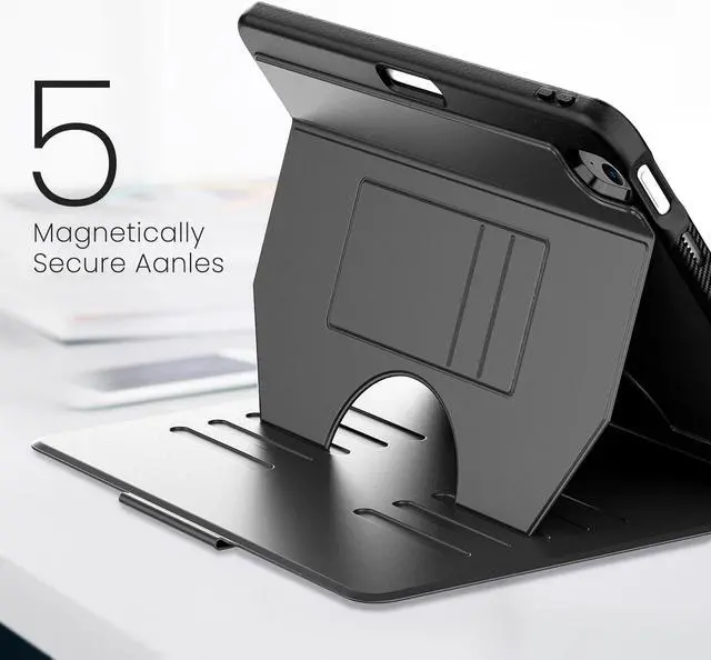 Alt view image 2 of 7 - BONAEVER Case For iPad Air 7th 6th Generation 11 inch M3 M2 2025 2024, Smart Magnetic Auto Sleep Shockproof Cover with Multi-Angles Stand, Pen Holder, Card Slot