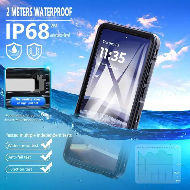 Alt view image 2 of 7 - for Motorola Moto G Stylus 5G 2024 Case Waterproof, Full Body Shockproof Dust Proof Phone Case Cover for Motorola Moto G Stylus 5G 2024 [Not Fit 2023 Version] with Screen Protector