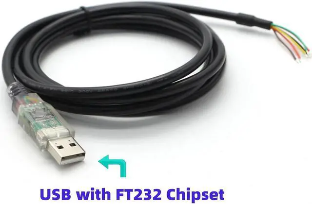 Alt view image 2 of 6 - BONAEVER USB-RS485-WE-1800-BT Serial Cable, USB to RS485 WE UART Serial Adapter Converter Cable, USB-RS485-WE Cable, Built-in FT232RL Chip,6 Way Wire End,6 Feet