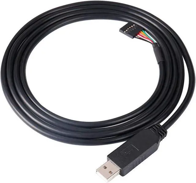 Alt view image 3 of 7 - BONAEVER USB to TTL Serial 5V Adapter Cable with FTDI FT232RL Chip 6 Pin 0.1 inch Pitch Female Socket Header UART IC Windows 11 10 8 7 Linux MAC OS (6ft, Black)