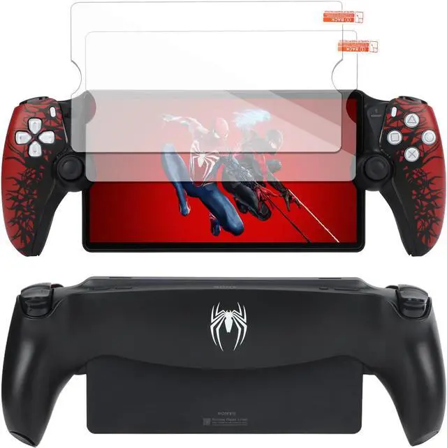 Main image of BONAEVER Replacement Plates for PlayStation Portal Shell with 2 Screen Protectors - Plates for Spider - Man PS5 Portal Cover, Faceplate for PlayStation Portal Remote Player (Console Not Included)