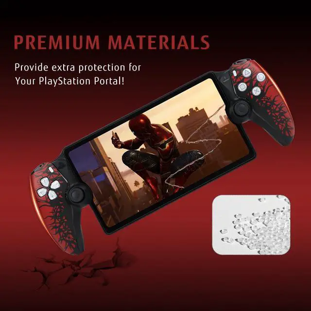 Alt view image 4 of 7 - BONAEVER Replacement Plates for PlayStation Portal Shell - Replacement Plates for Spider - Man PS5 Portal Cover, Premium Faceplate Covers for PlayStation Portal Remote Player