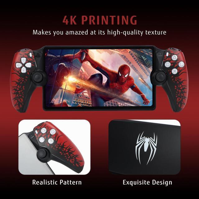Alt view image 5 of 7 - BONAEVER Replacement Plates for PlayStation Portal Shell - Replacement Plates for Spider - Man PS5 Portal Cover, Premium Faceplate Covers for PlayStation Portal Remote Player