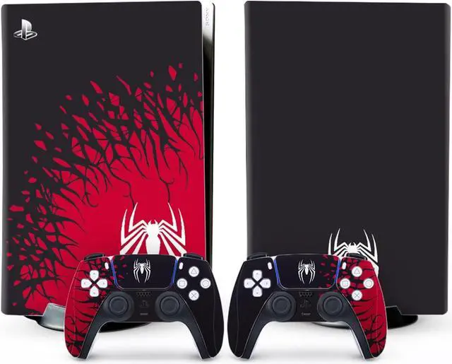 Alt view image 3 of 7 - BONAEVER [for PS5 Digital Edition] - Superhero Skin for PlayStation 5, Premium 3M Vinyl Cover Skins Wraps for PS5 Digital Edition and Controller Stickers