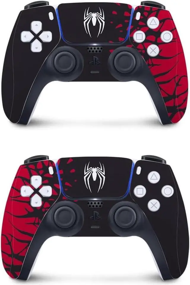 Alt view image 4 of 7 - [for PS5 Slim Digital Edition] BONAEVER Superhero Slim Skin for PlayStation 5 Slim, Premium 3M Vinyl Skins Wraps Set for PlayStation 5 Slim Digital Edition and Controller Stickers