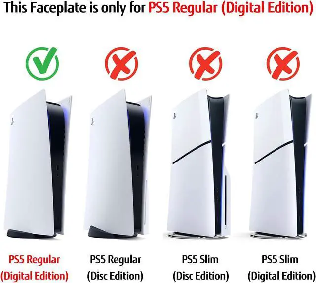 Alt view image 2 of 6 - BONAEVER [Faceplate for PS5 Digital Edition] - NOWSKINS Superhero Spider - Man 2 Plates for PS5 Console Cover Plates, Premium ABS Faceplate Shell Covers for Playstation 5 Digital Edition