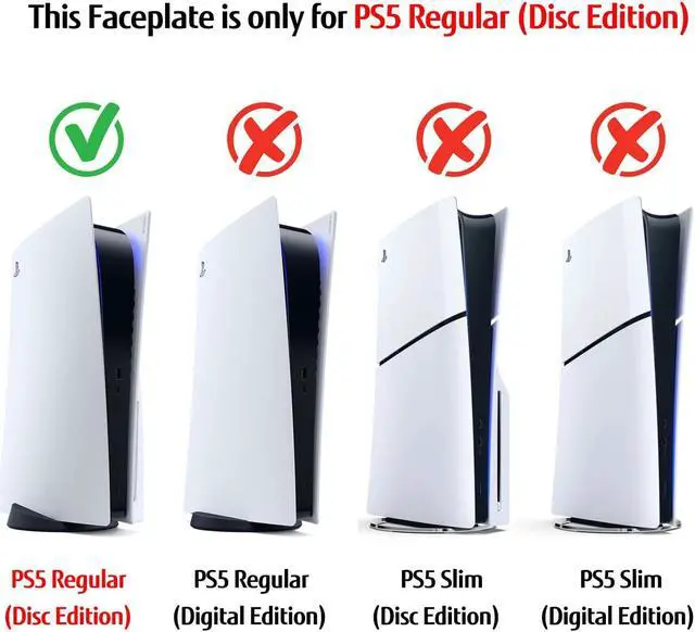 Alt view image 2 of 6 - BONAEVER [Faceplate for PS5 Disc Edition] - Superhero Spider - Man 2 Plates for PS5 Console Cover Plates, Premium ABS Faceplate Shell Covers for PlayStation 5 PS5 Cover Plate Disc Edition