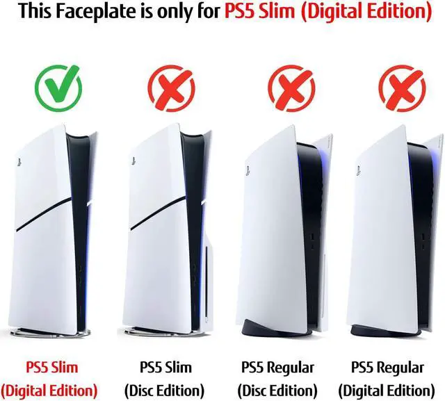 Alt view image 2 of 6 - BONAEVER [Faceplate for PS5 Slim Digital Edition] - Superhero Spider - Man 2 Plates for PS5 Console Cover Plates, Premium ABS Faceplate Shell Covers for PlayStation 5 Slim Digital Edition