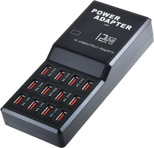 Main image of BONAEVER Charging Station for Multiple Devices, 60w 12-Ports USB Charging Station, Charging Station for Multiple Devices Apple, Compatible with Various Brands of Mobile Phones