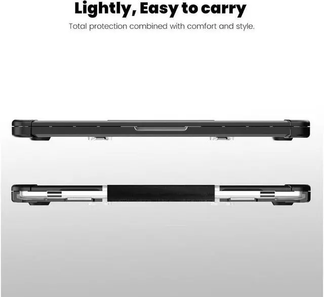Alt view image 5 of 7 - BONAEVER Case for MacBook Air 15 inch Case 2023 2024 2025 M4 A3241 M3 A3114 M2 A2941, Laptop Hard Shell Cover with Fold Kickstand, Keyboard Skin, Screen Protector, Camera Cover, USB C Adapter