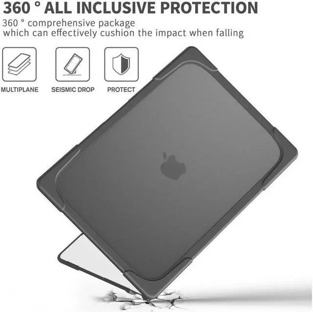Alt view image 5 of 7 - BONAEVER For Macbook Air 15 inch Case 2025 2024 2023 A3241 M4 A3114 M3 A2941 M2 Liquid Retina Display Touch ID Hard Shell Protective Cover with Stand and & Keyboard Skin Cover & Type C Adapter