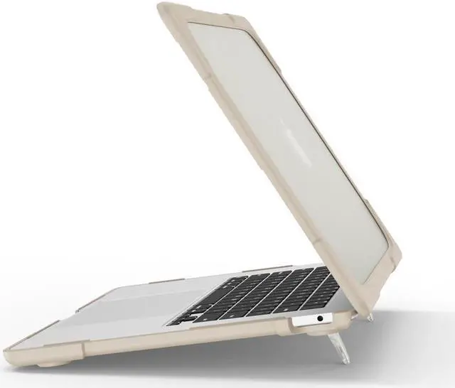 Alt view image 3 of 7 - BONAEVER For Macbook Air 15 inch Case 2025 2024 2023 A3241 M4 A3114 M3 A2941 M2 Liquid Retina Display Touch ID Hard Shell Protective Cover with Stand and & Keyboard Skin Cover & Type C Adapter