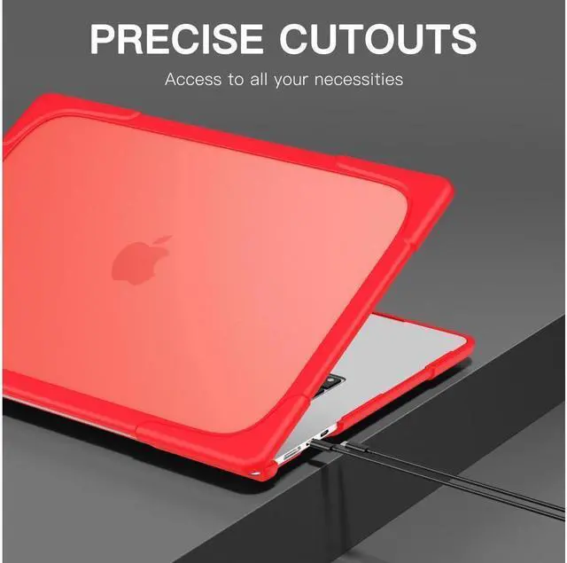 Alt view image 3 of 7 - BONAEVER For Macbook Air 15 inch Case 2025 2024 2023 A3241 M4 A3114 M3 A2941 M2 Liquid Retina Display Touch ID Hard Shell Protective Cover with Stand and & Keyboard Skin Cover & Type C Adapter