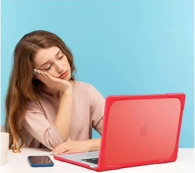 Alt view image 7 of 7 - BONAEVER For Macbook Air 15 inch Case 2025 2024 2023 A3241 M4 A3114 M3 A2941 M2 Liquid Retina Display Touch ID Hard Shell Protective Cover with Stand and & Keyboard Skin Cover & Type C Adapter