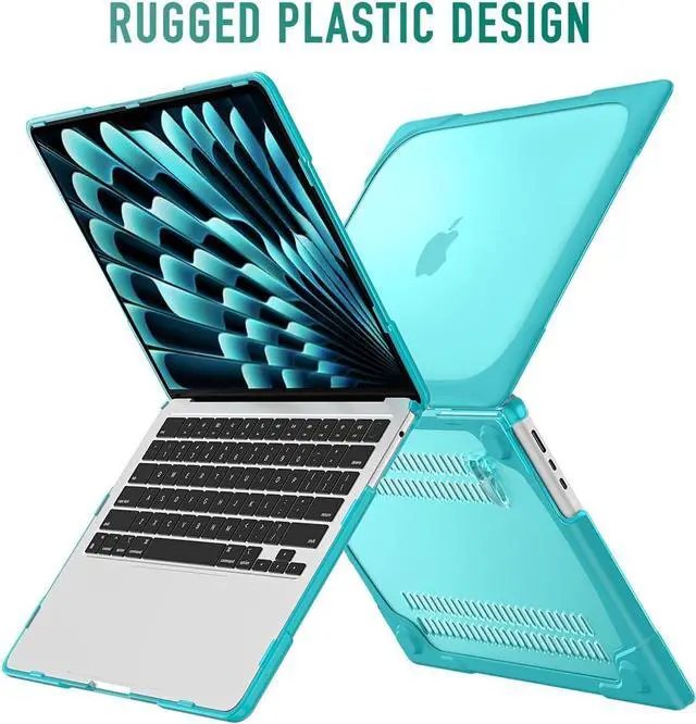 Alt view image 7 of 7 - BONAEVER for MacBook Air 13.6 inch Case 2025 2024 2022 Model M4 A3240 A2681 M2 A3113 M3, Heavy Duty Shockproof Protective Hard Shell with Fold Kickstand & Keyboard Cover Screen Protector