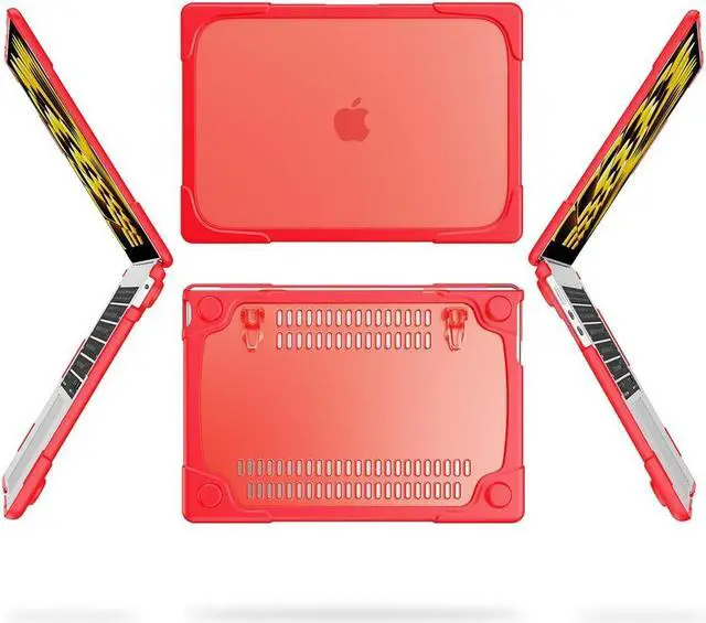 Alt view image 6 of 7 - BONAEVER for MacBook Air 13.6 inch Case 2025 2024 2022 Model M4 A3240 A2681 M2 A3113 M3, Heavy Duty Shockproof Protective Hard Shell with Fold Kickstand & Keyboard Cover Screen Protector