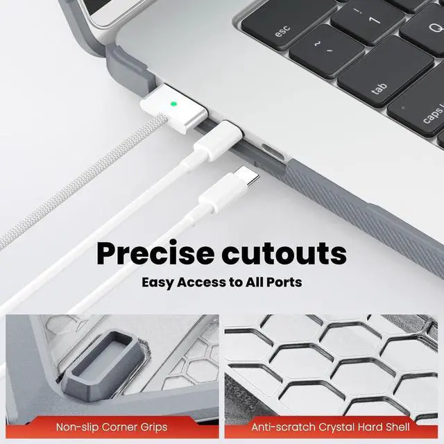 Alt view image 6 of 7 - BONAEVER Case for MacBook Pro 13 inch M2 2024 2023 2022-2016 A2338 M1 A2251 A2289 A2159 A1989 A1708 A1706, Laptop Hard Cover with Kickstand, Keyboard Skin, Screen Protector, Camera Cover USB C Adapter