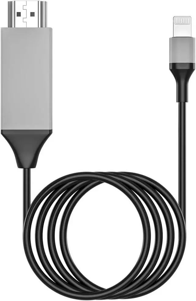 Main image of BONAEVER [Apple MFi Certified] Lightning to HDMI Cable Adapter for iPhone,1080P Lightning Digital AV Adapter HDTV Cord Connector Compatible with iPhone/iPad to TV Projector Monitor - 6.6ft