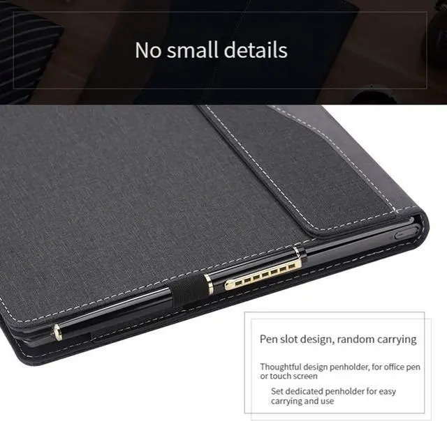 Alt view image 7 of 7 - BONAEVER Case for 14 inch Dell Latitude 7455 7450 7440, Notebook Sleeve Cover Accessories PU Leather Shell Protective Laptop Cover