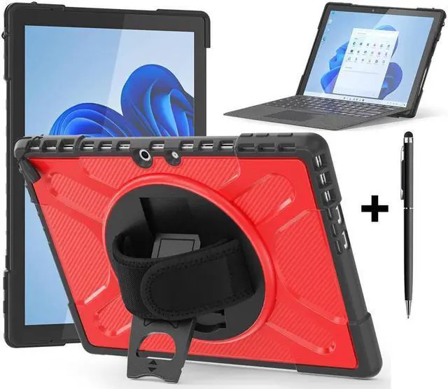 Main image of BONAEVER for Microsoft Surface Pro 11 Pro 10 Pro 9 Case 13 inch Rugged Protective Case for Surface Pro 11 10 9 with Rotating Stand & Hand Strap Pen Holder Compatible with Type Cover Keyboard + Stylus