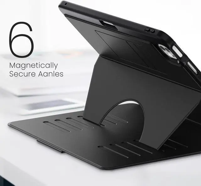 Alt view image 2 of 7 - BONAEVER Case For iPad Pro 13 inch M4 2024 7th Generation A2925 A2926 A3007, Smart Magnetic Auto Sleep Shockproof Cover with Multi-Angles Stand, Pen Holder, Card Slot