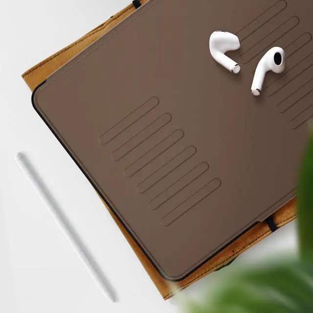 Alt view image 5 of 7 - BONAEVER Case For iPad Pro 13 inch M4 2024 7th Generation A2925 A2926 A3007, Smart Magnetic Auto Sleep Shockproof Cover with Multi-Angles Stand, Pen Holder, Card Slot Brown