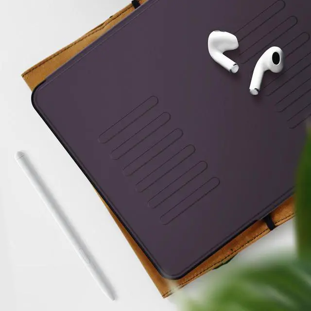 Alt view image 5 of 7 - BONAEVER Case For iPad Pro 13 inch M4 2024 7th Generation A2925 A2926 A3007, Smart Magnetic Auto Sleep Shockproof Cover with Multi-Angles Stand, Pen Holder, Card Slot Purple
