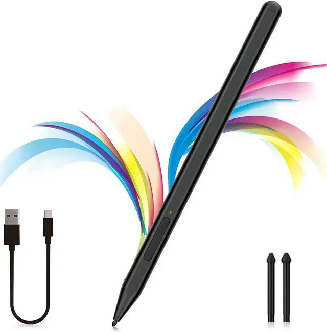 Main image of BONAEVER Stylus Pen for Microsoft Surface Pro11/10/9/8/X/7+/6/5/4/3/Surface 3, Surface Go 3/2/1, Surface Laptop/Studio/Book 4/3/2/1 with Eraser Side Button,Palm Rejection,Tilt Function,1024 Pressure
