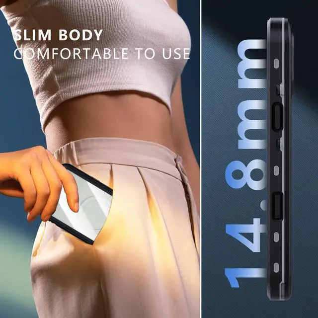 Alt view image 6 of 7 - BONAEVER for iPhone 16 Plus Case Waterproof, Compatible with Magsafe Magnetic Protective Case, Shockproof Dustproof Phone Cover with Screen Protector