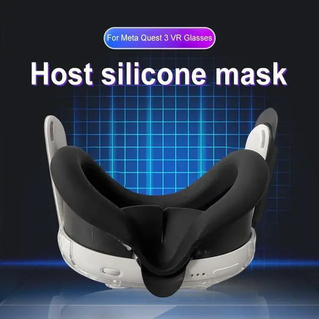 Alt view image 7 of 7 - BONAEVER Protective Cover Set Compatible with Meta Quest 3 for Oculus Quest 3 Silicone VR Accessories Protective Cover, VR Headset Shell Cover, Controller Grips Cover, VR Silicone Face Pad Cover