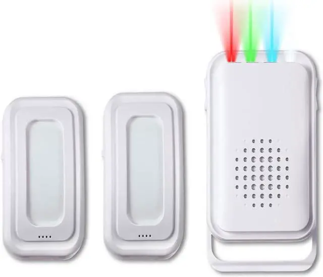 Main image of BONAEVER Motion Sensor Detector Door Chime for Business Store Entry Alert, Welcome Buzzer Monitor Doorbell Alarm for Home Elderly, LED Indicators & Vibration (2 Sensor & 1 Receiver)
