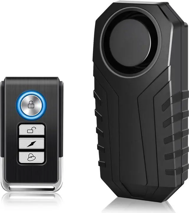 Main image of BONAEVER Bike Alarm Remote Motion Sensor System, Motorcycle Alarm with Remote, 110dB Loud Anti Theft Bicycle Alarm, Wireless Waterproof Vibration Alarm Security for Vehicle&Car&Trailer