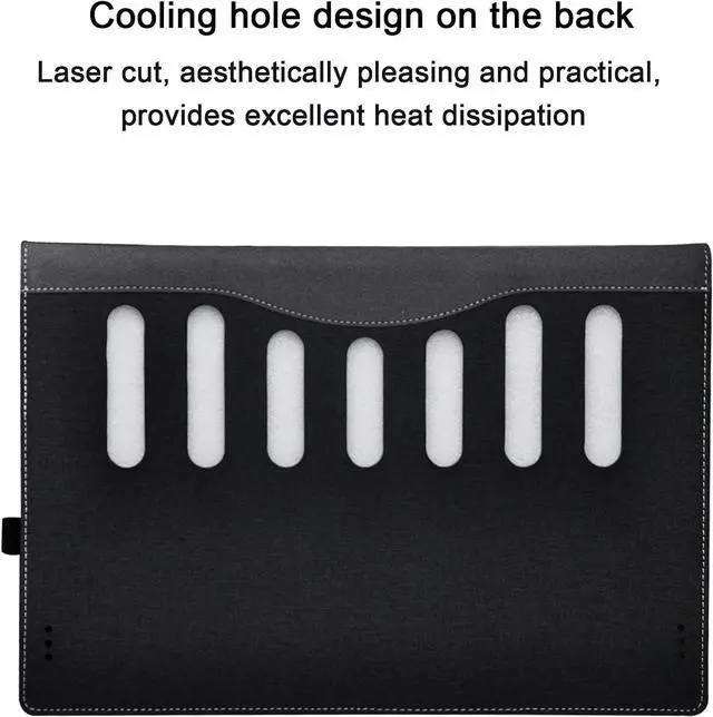 Alt view image 5 of 7 - BONAEVER Laptop Cover Case for 15.6 inch HP EliteBook 650 G9 G10 & HP EliteBook 655 G9 G10 & HP EliteBook 850 G8 & HP EliteBook 855 G8,Detachable PU Leather Protective Shell Sleeve Accessory Bag