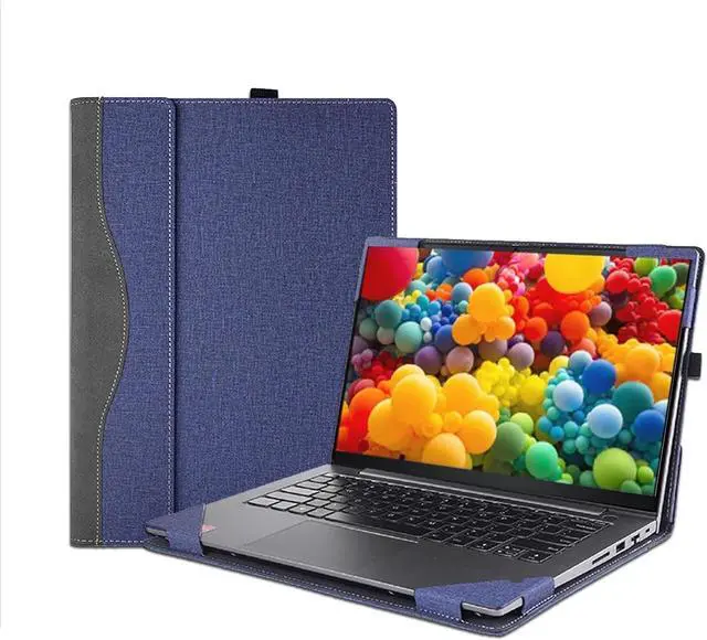 Main image of BONAEVER Laptop Case Cover for 16 inch Lenovo ThinkPad P1 Gen 6 Gen 5 Gen 4,Detachable PU leather Notebook PC Sleeve Protective Bag with Pen Holder Blue