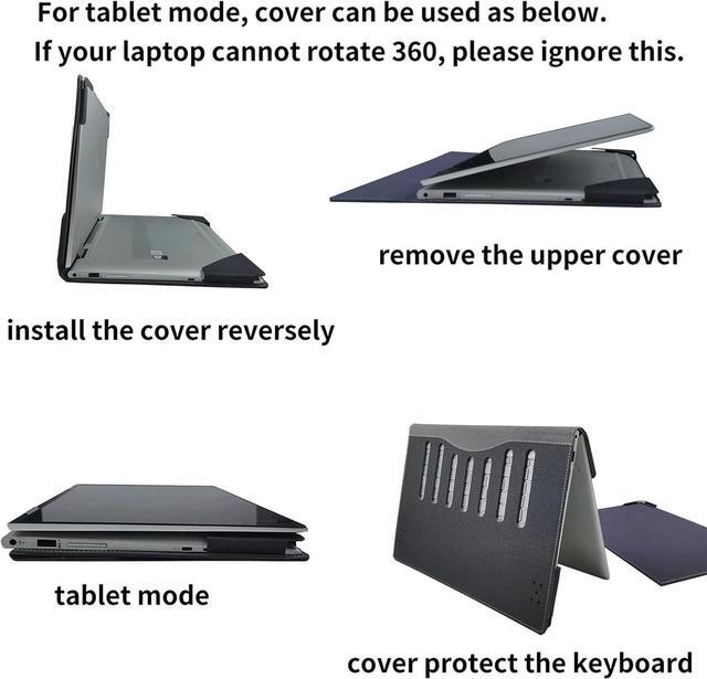 Alt view image 7 of 7 - BONAEVER Laptop Case Cover for 16 inch Lenovo IdeaPad 5 2-in-1 16AHP9 16IRU9 & ThinkPad L16 Gen1 &ThinkPad X1 Extreme Gen5 Gen4,Detachable Notebook PC Sleeve Protective Bag with Pen Holder