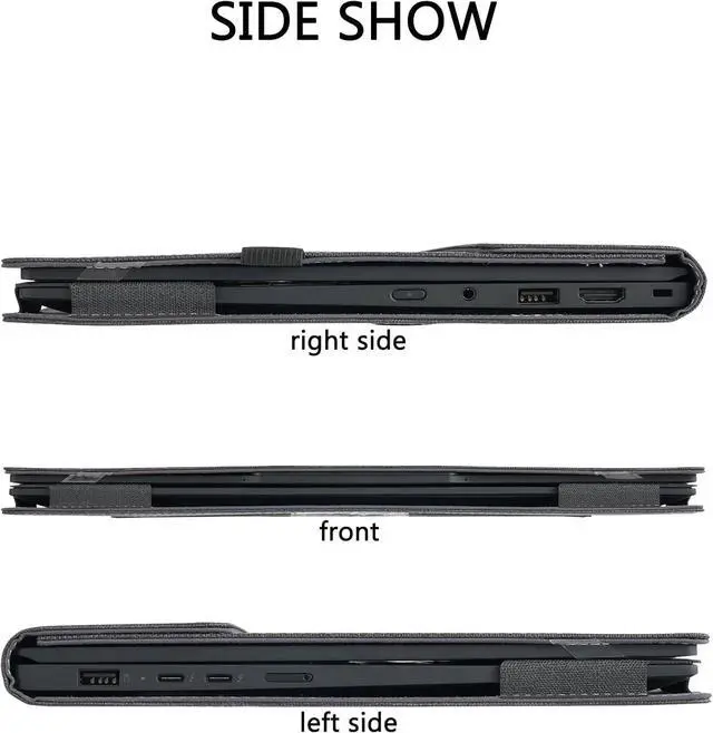 Alt view image 7 of 7 - BONAEVER Laptop Cover Case for 14 inch ASUS Zenbook 14 OLED UX3405 UM3406 & for Vivobook S 14 OLED S5406 M5406,PU Leather Protective Sleeve Bag with Heat Dissipation Bracket