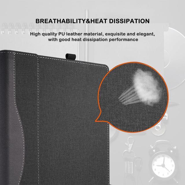Alt view image 6 of 7 - BONAEVER Cover Case for 15.6 inch ASUS VivoBook Pro 15 OLED Laptop& for Vivobook 15X /S15 Series & for ASUS X515 M515 D515 F515,Detachable PU Leather Protective Sleeve Bag Accessories