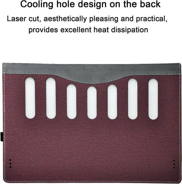 Alt view image 5 of 7 - BONAEVER Cover Case for 15.6 inch ASUS VivoBook Pro 15 OLED Laptop& for Vivobook 15X /S15 Series & for ASUS X515 M515 D515 F515,Detachable PU Leather Protective Sleeve Bag Accessories Coffee