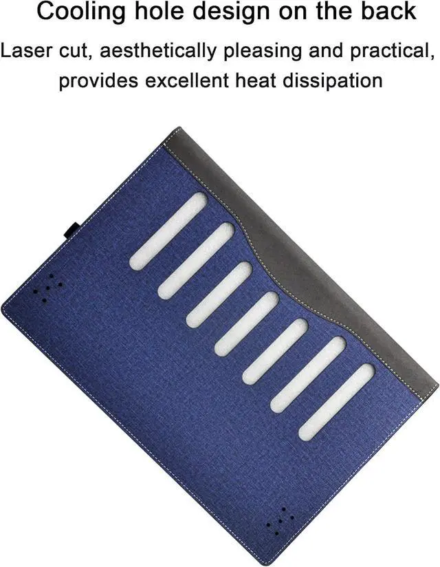 Alt view image 6 of 7 - BONAEVER Laptop Cover for 16 inch HP EliteBook 860/865 G11 & EliteBook 660/665 G11 & for HP ProBook 460/465 G11 Case,Separable PU Leather Protective Sleeve Bag Accessories with Pencil Holder Blue