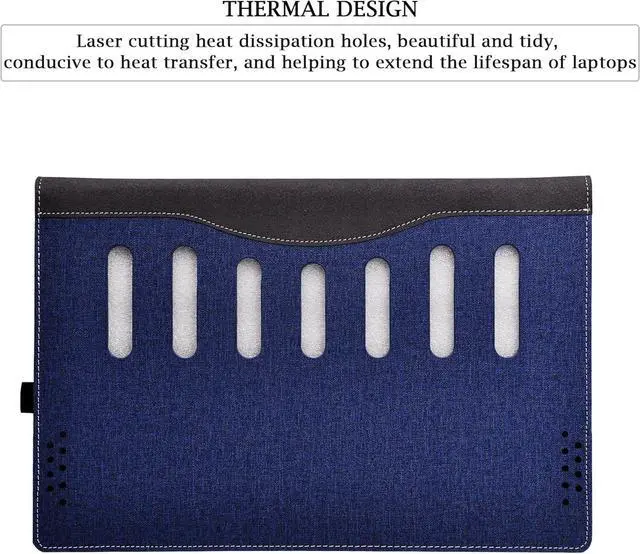 Alt view image 6 of 7 - BONAEVER Laptop Cover Case for HP ProBook 440 14 inch G10 G9 G8 Notebook PC & for HP Probook 445 G8 G9 G10 & for HP ProBook 640 G8 Sleeve,Detachable PU Leather Case Bag Accessories with Pencil Holder