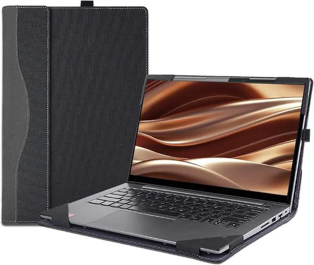 Main image of BONAEVER Laptop Cover Case for 16 inch Lenovo ThinkPad E16 Gen 2 2024 / Lenovo ThinkPad E16 Gen 1 2023, PU Leather Protective Shell Detachable Sleeve Accessory with Pencil Holder