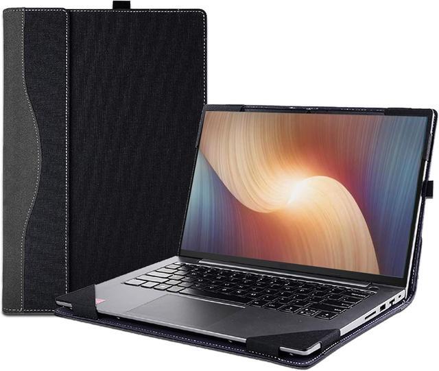Main image of BONAEVER Laptop Cover Case for 15.6 inch Lenovo Ideapad 5 15ABA7 15IAU7 & for Ideapad 5 15ARE05 15ALC05 15ITL05 15IIL05, Detachable PU Leather Protective Shell Laptop Sleeve Accessory with Pencil Hold