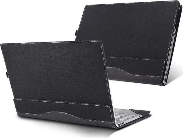 Alt view image 3 of 7 - BONAEVER Laptop Cover Case for 16 inch HP Spectre x360 16-f 16t-f & HP Envy 16-h 16t-h, PU Leather Protective Shell Detachable Laptop Bag Accessory with Pencil Holder