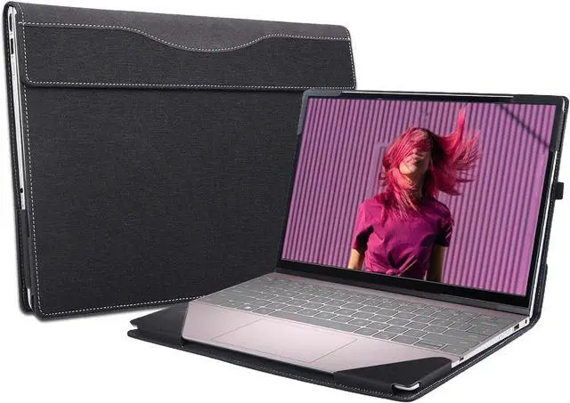 Main image of BONAEVER Laptop Case Cover for 13.3 inch Dell Inspiron 13 5330 5320 5310 & Dell Vostro 13 5320 5310 Notebook Sleeve, Detachable PU Leather Protective Shell Bag Accessories with Pencil Holder