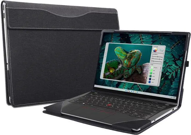 Main image of BONAEVER Laptop Case Cover for Dell Inspiron 14 Plus 7440 7430 7420 / Inspiron Pro 7425 5420 / Inspiron 14 5430 5425 Notebook Sleeve, Detachable PU Leather Protective Sleeve Bag Accessories