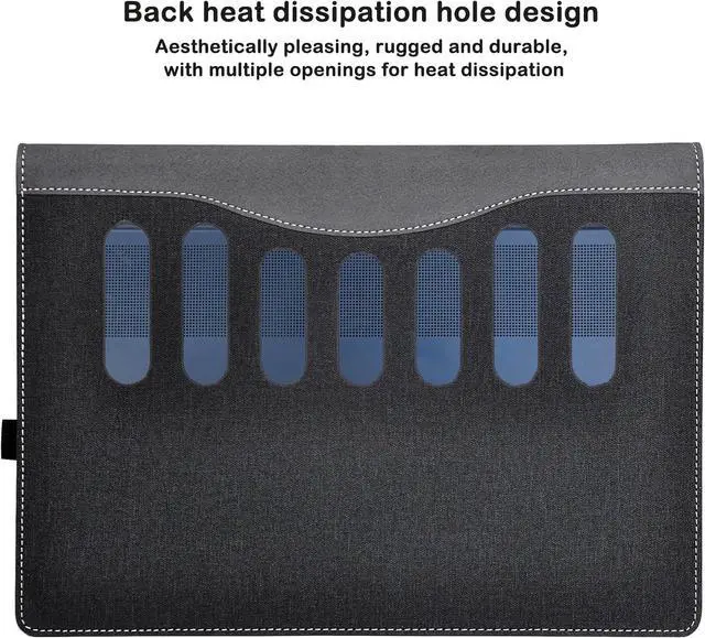 Alt view image 6 of 7 - BONAEVER Laptop Cover Case for 13.3 inch HP EliteBook 830 835 G9 G10 G11/ HP Elite X360 830 13 inch G9 G10 G11 Notebook PC, PU Leather Bag Protective Sleeve Accessories