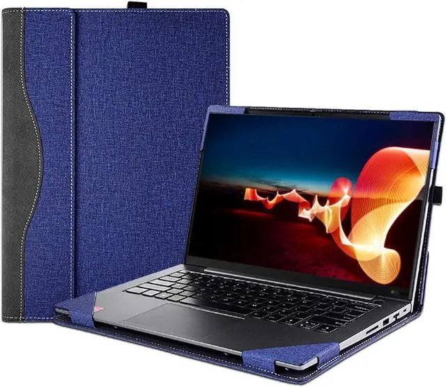Main image of BONAEVER Laptop Cover Case for 14 inch Lenovo Thinkpad X1 Carbon Gen 9 Gen 10 Gen 11 [not for Gen12] / Lenovo Thinkpad X1 Yoga Gen 6 Gen 7 Gen 8, PU leather Separable Protective Sleeve bag Accessories