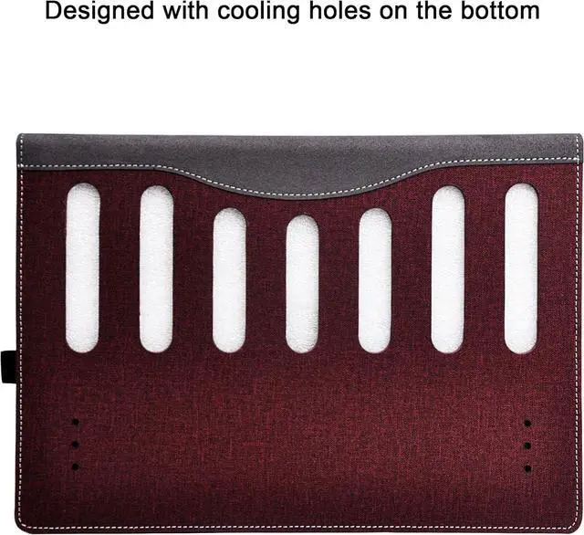 Alt view image 6 of 7 - BONAEVER Laptop Cover Case for 14 inch Lenovo Thinkpad X1 Carbon Gen 9 Gen 10 Gen 11 [not for Gen12] / Lenovo Thinkpad X1 Yoga Gen 6 Gen 7 Gen 8, PU leather Separable Protective Sleeve bag Accessories