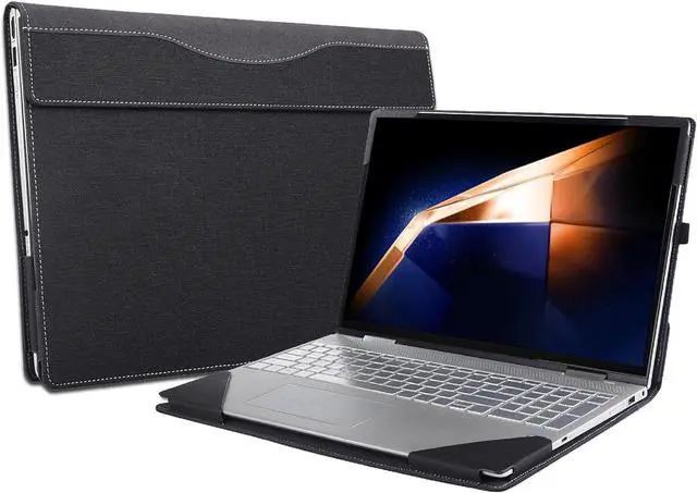Main image of BONAEVER Laptop Case Cover for 16 inch Samsung Galaxy Book 4 Pro 360 / Galaxy Book 4 Ultra / Galaxy Book4 Pro, 2 in 1 PU Leather Protective Bag Sleeve with Pen Holder
